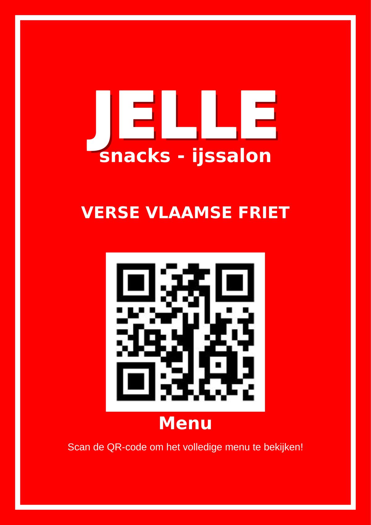 QR code menukaart